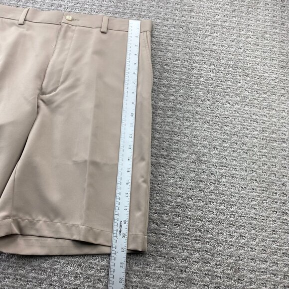 Grand Slam Performance Golf Khaki Shorts Men Size 36 Brown Golfer Golfing Sports - Picture 8 of 12